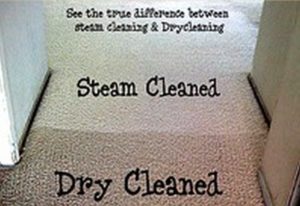 The difference between steam cleaning and dry cleaning carpets